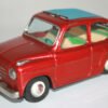 BANDAI 50’S 7 INCHES JAPAN FRICTION VINTAGE TIN TOY CAR FIAT 600 - Image 2