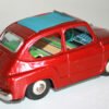 BANDAI 50’S 7 INCHES JAPAN FRICTION VINTAGE TIN TOY CAR FIAT 600 - Image 4