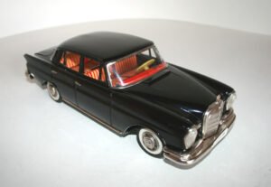 Shioji Japan 60’s Mercedes Benz 220 S Friction 12 inches (30.5 cm) original tin toy car