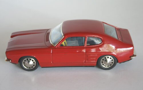 Aoshin Japan 60’s Ford Capri Friction 11 inches (28 cm) Original tin toy car - Image 5
