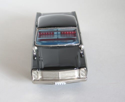 MASUDAYA 60’S 11.25 INCHES JAPAN FRICTION VINTAGE TIN TOY CAR FORD GALAXIE 500 XL - Image 5