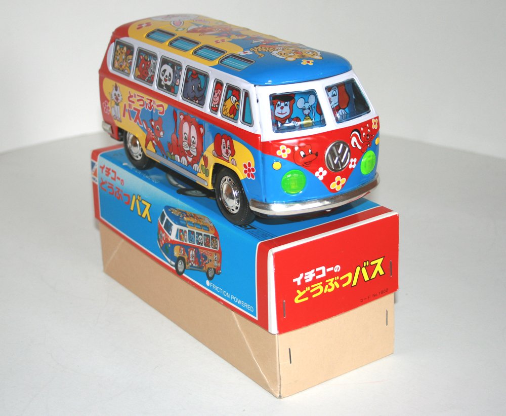 Ichiko 80's Japan VW Transporter Micro-Bus Zoo in Box
