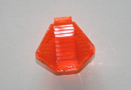 DAISHIN VINTAGE TIN TOY SPACE PART APOLLO 11 AMERICAN EAGLE LUNAR MODULE ORIGINAL ORANGE LIGHT - Image 2