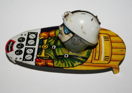 Alps Firebird lll tin Litho Driver original tin toy part - Image 4