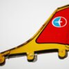 Alps Firebird lll Tail top Wing original and complete tin toy part - Image 2