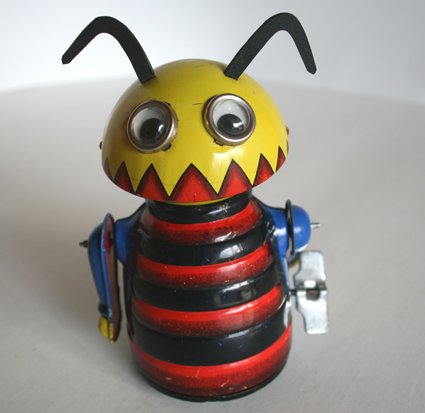 Marx Toys 50’s wind up tin Chomper Bug original tin toy robot
