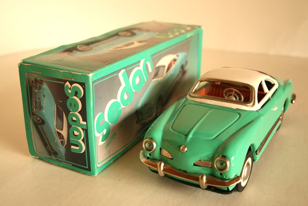 Details about   Vintage Tin Litho Friction Drive Volkswagen Karman Ghia  