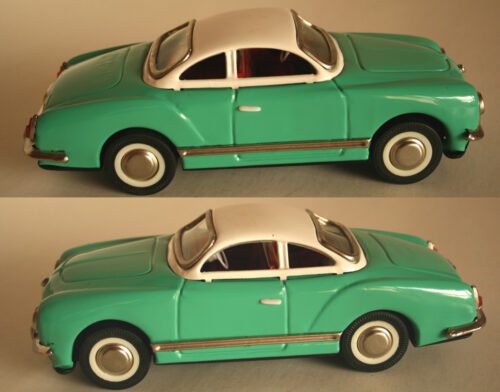 NewToy China VW Karmann Ghia Friction in box 10 inches (25 cm) original tin toy car  Item 3NewToyTFCbx - Image 6
