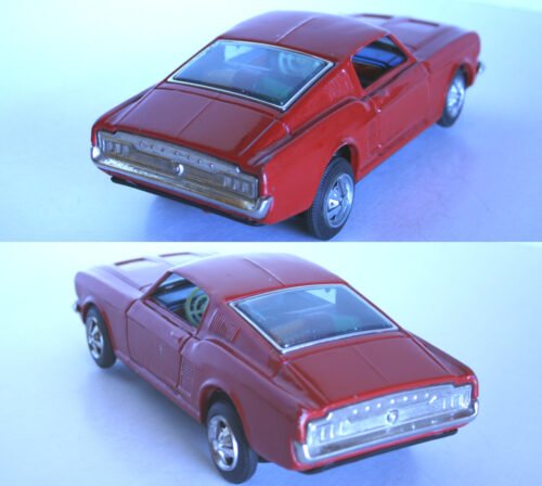 Taiyo Japan 60’s Ford Mustang Mach1 Battery Operated 10 inches (25 cm) original tin toy car - Image 4
