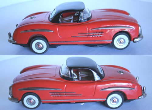 Nomura Showa 50’s Mercedes Benz 300 SL Battery Operated 11 inches (28 cm) original tin toy car - Image 6