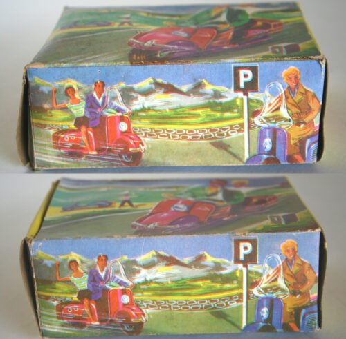 Portillo Technofix 50’s Friction Scooter 282 in Box 7inches (18 cm) original tin toy motorcycle - Image 11