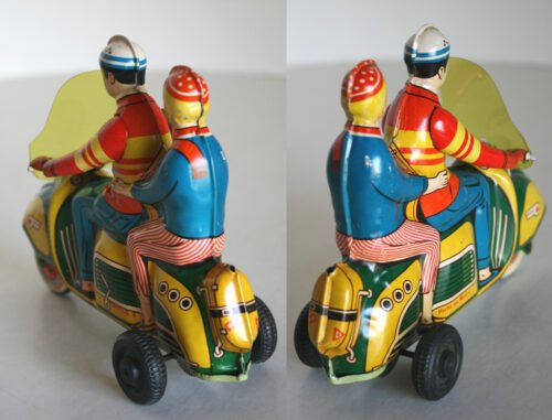 Portillo Technofix 50’s Friction Scooter 282 in Box 7inches (18 cm) original tin toy motorcycle - Image 6