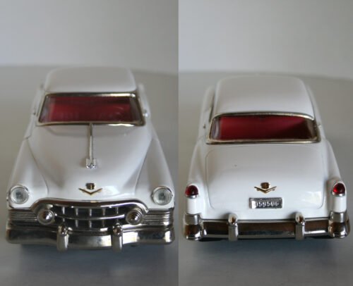 Fifties Japan 80’s Buick 1953 Hardtop Friction in Box 11 inches (28 cm) original tin toy car - Image 6