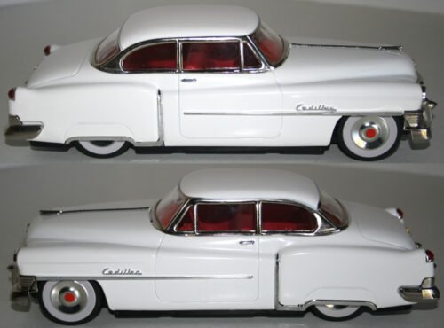 Fifties Japan 80’s Buick 1953 Hardtop Friction in Box 11 inches (28 cm) original tin toy car - Image 7