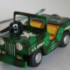 PlastiMarx 60’s Mexican Toy Jeep Militar (Military Jeep) R/C Battery Operated in Box 6.5 inches (16.5 cm) original tin toy car - Image 5