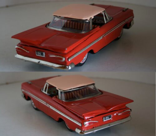 Asahi ATC 50’s Chevrolet Impala 1959 Friction 8.5 inches (21.5 cm) original tin toy car - Image 4