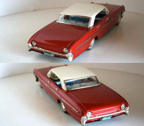 Yonezawa Cragstan 60’s Oldsmobile Hardtop 1961 Friction 12 inches (30cm) original tin toy car - Image 4