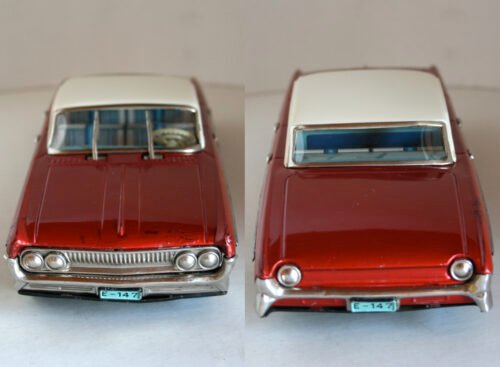 Yonezawa Cragstan 60’s Oldsmobile Hardtop 1961 Friction 12 inches (30cm) original tin toy car - Image 5