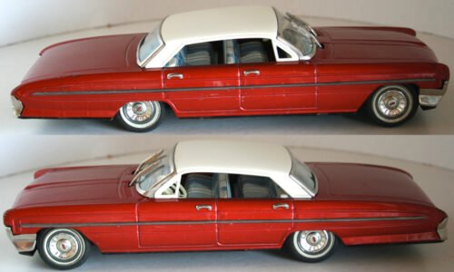 Yonezawa Cragstan 60’s Oldsmobile Hardtop 1961 Friction 12 inches (30cm) original tin toy car - Image 6