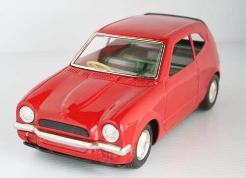 TN Nomura Japan 70’s Honda Z-GS Friction 10 inches (25 cm) original tin toy car - Image 3