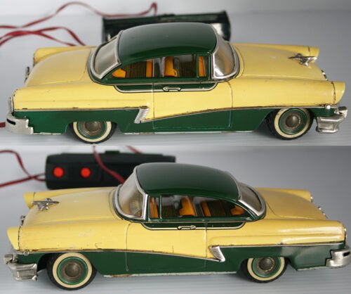 Alps Iwaya 50’s Mercury 1956 R/C Battery Operated 9.75 inches (25 cm) original tin toy car - Image 6