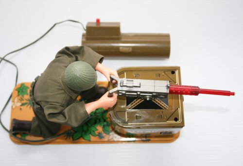 Tomy Japan 60’s Combat G.I. in Box R/C Battery Operated 11 inches (28 cm) original tin toy - Image 8