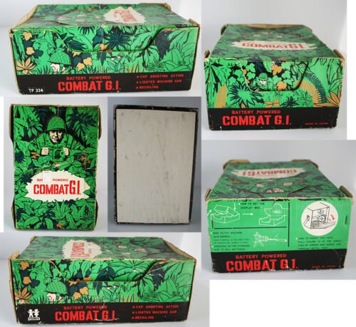 Tomy Japan 60’s Combat G.I. in Box R/C Battery Operated 11 inches (28 cm) original tin toy - Image 10