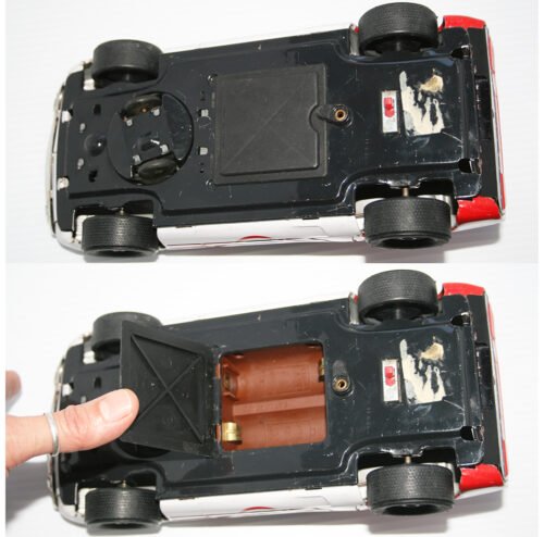 Asakusa Japan 60’s Lamborghini Miura Race Car Nº8 A-1107 Battery Operated 10 inches (25.5 cm) original tin toy car - Image 7