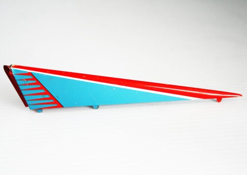 Masudaya Modern Toys Space Pioneer Right Tin Wing Fin with red Back light original tin toy part - Image 5