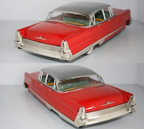 Ichiko Japan 50’s Lincoln Premiere 1956 Friction 17 inches (43 cm) original tin toy car - Image 5