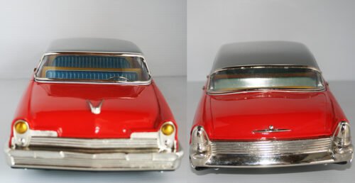 Ichiko Japan 50’s Lincoln Premiere 1956 Friction 17 inches (43 cm) original tin toy car - Image 6