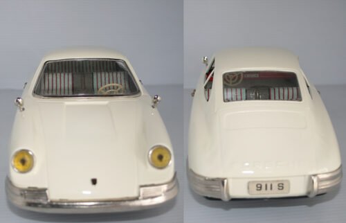 Yanoman YM Japan 60’s Porsche 911 S Friction 15 inches (38 cm) original tin toy car - Image 5