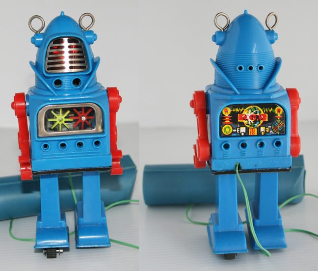 Yoshiya K.O Japan 60’s Jupiter Robot R/C Battery Operated 7 inches (18