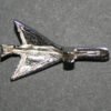 Masudaya Ichiko Pontiac 1953 14 inches (36 cm) Repro Metal Hood Ornament tin toy repro part - Image 4