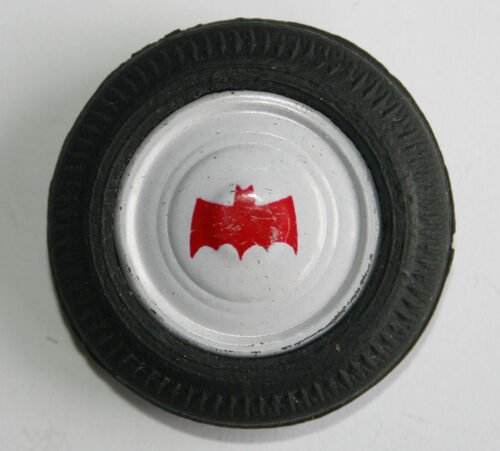Back Tire with Tin Hubcap by Batmobile Taiwan 70's