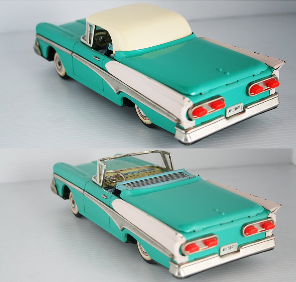 Yonezawa Yachio Ford 1958 Convertible with retractable
