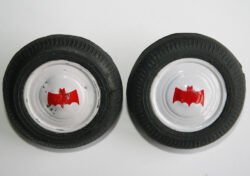 Front 2-Tire with Tin Hubcaps by Batmobile Taiwan 70's