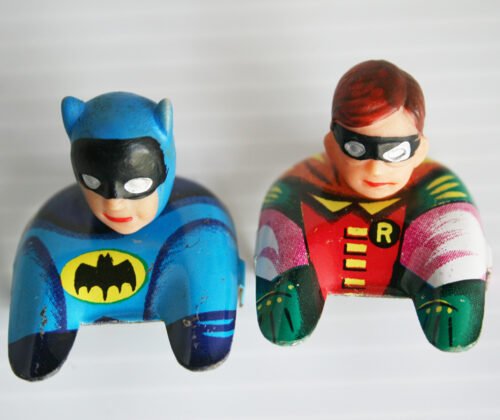 Batman and Robin Red Batmobile 10 and 12 inch Taiwan