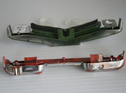 Gama Germany 70’s Mercedes Benz 380 13 inches (33 cm) Bumpers, Grill, Head and tail lights original tin toy part - Image 4