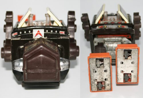 Horikawa Japan 60’s Space Fighter Robot Battery Operated 9.5 inches (24 cm) original tin toy space robot - Image 6