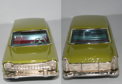 Daiya Terai 60’s Fiat 1800 Friction 9.5 inches (24 cm) original tin toy car - Image 5