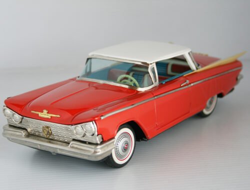Ichiko 60’s Buick 1959 Hardtop Friction 11.25 inches (28.5 cm) original tin toy car - Image 3