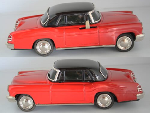 Kaname KS 50’s Lincoln Continental 1956 Mark II Battery Operated 9.25 inches (23 cm) original tin toy car - Image 8