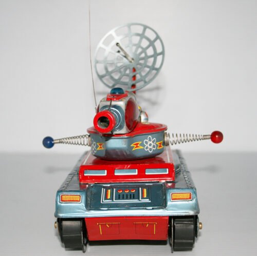 Yonezawa 60’s X-5 Moon Patrol Vehicle Battery Operated 9.5 inches (23.5 cm) original tin toy space ship - Image 6