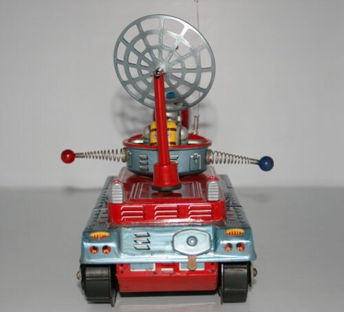 Yonezawa 60’s X-5 Moon Patrol Vehicle Battery Operated 9.5 inches (23.5 cm) original tin toy space ship - Image 7