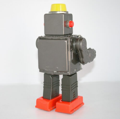 Horikawa 60’s Engine Robot Hybrid Last Generation Battery Operated 8.5 inches  (22 cm) original tin and plastic toy space robot - Image 10