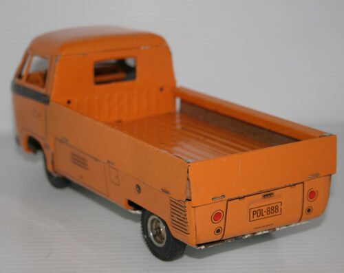 TippCo. Lemy,  Poliumex México 60’s Volkswagen Transporter Pick Up friction 9.5 Inches (24cm) original tin toy car - Image 4