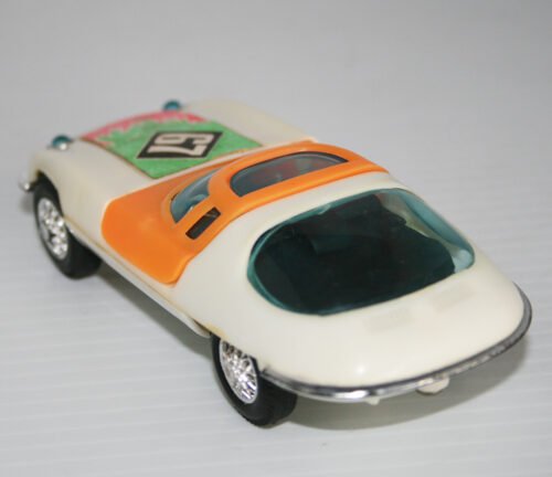 Chevrolet Corvair Bertone Race Car 67 Hong Kong Unknown Mark 60’s Friction 5 inches (12.75 cm) original plastic toy car - Image 5