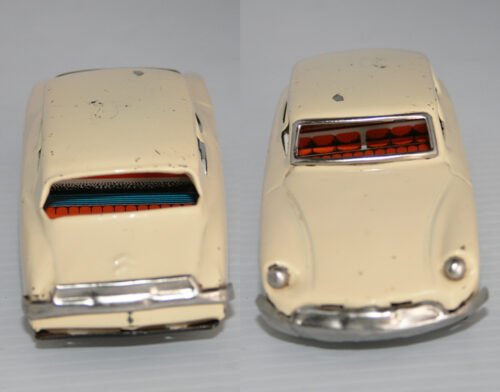 Sanshin Japan 60’s Citroen DS Sedan Friction 5.5 inches (14 cm) original tin toy car - Image 6