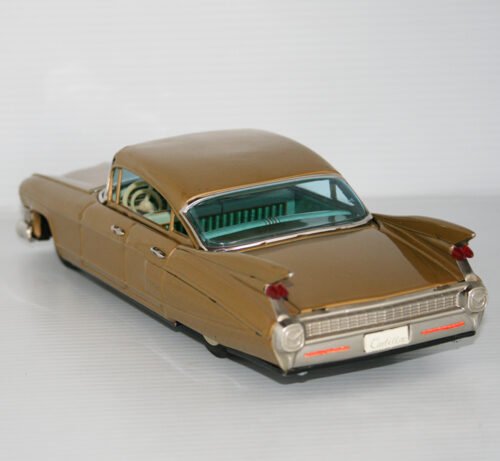 Bandai 60’s Cadillac 1959 Friction 12 inches (30 cm) original tin toy car - Image 5